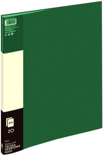 Teczka ofertowa 20 koszulek zielona GRAND, Grand