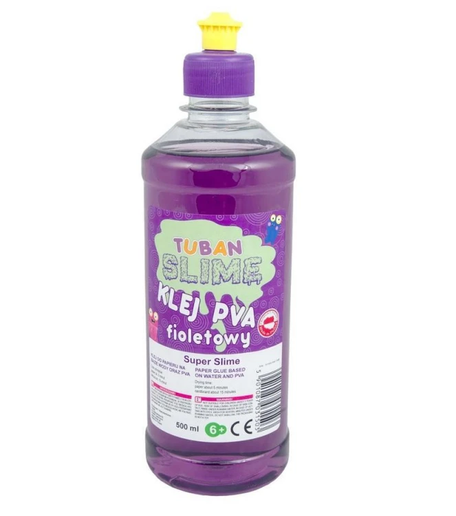 Klej fioletowy PVA 500ml TUBAN, Tuban