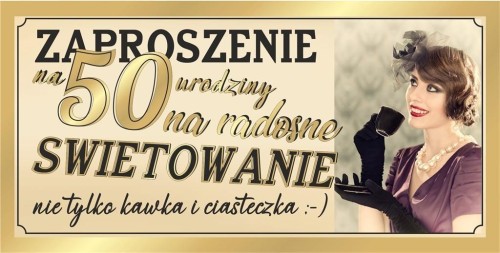 Zaproszenie Urodziny Z61 (10szt.)