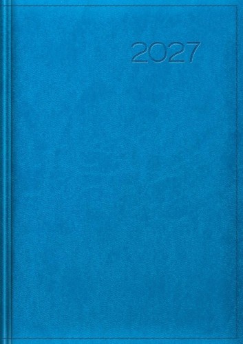 Kalendarz 2027 tygodniowy niebieski