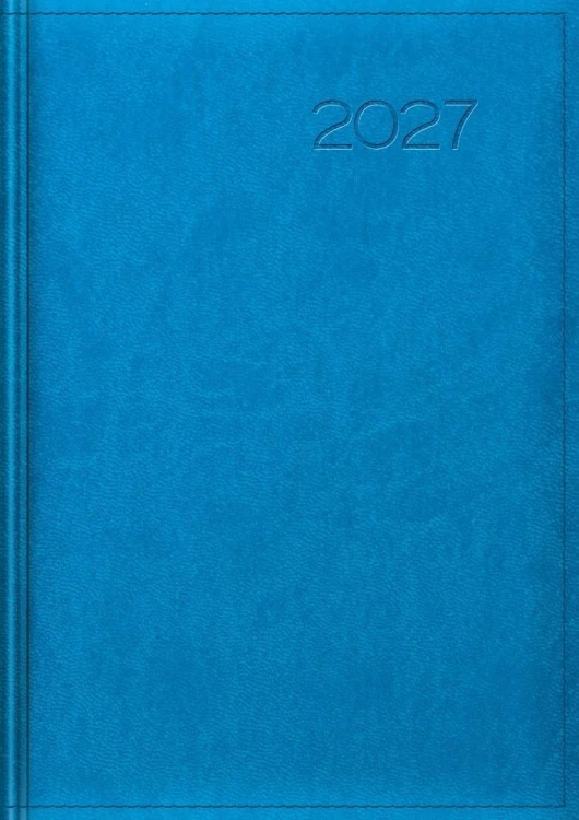 Kalendarz 2027 tygodniowy niebieski