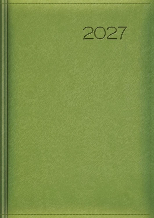 Kalendarz 2027 tygodniowy zielony