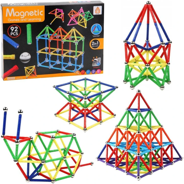 Klocki magnetyczne 92el, Trifox