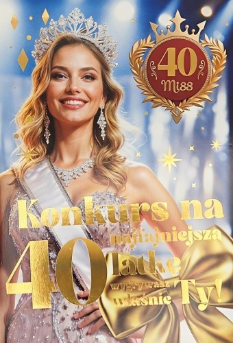 Karnet 6K z szarfą urodzinową