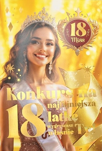 Karnet 6K z szarfą urodzinową