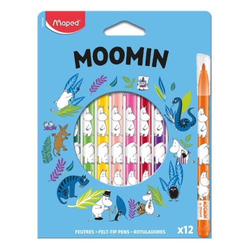 Flamastry Muminki 12szt MAPED, Maped