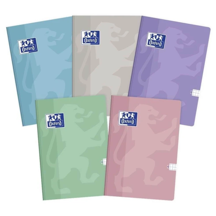 Brulion A5/96K kratka Touch Pastel (5szt), Oxford