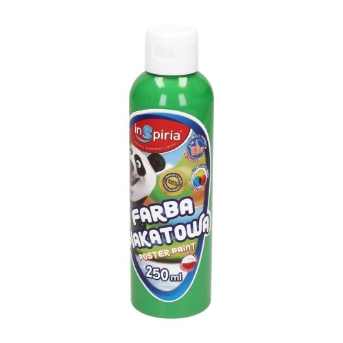 Farba plakatowa zielona 250ml, InSpiria