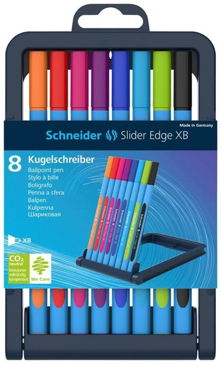 Długopisy Slider Edge XB 8 kolorów, Schneider