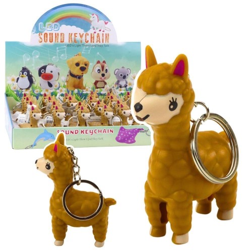 Brelok do kluczy lama latarka, Leantoys