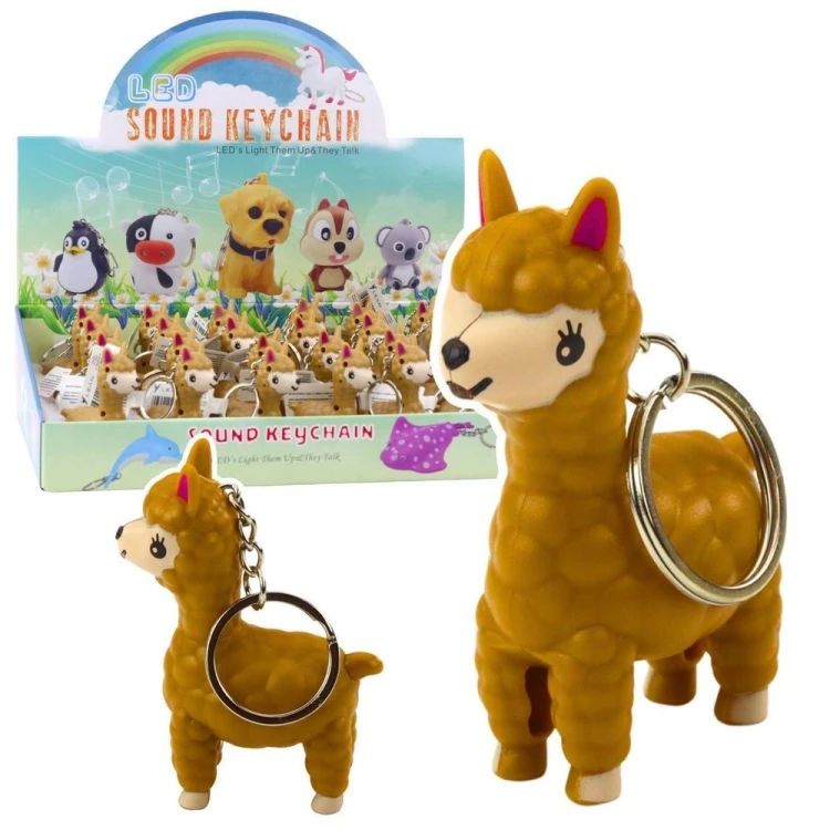 Brelok do kluczy lama latarka, Leantoys