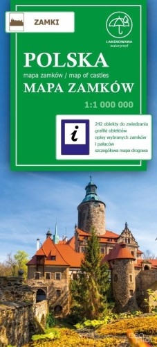 Polska mapa zamków 1:1 000 000, praca zbiorowa