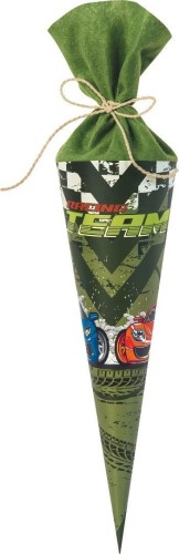 Rożek tyta pierwszoklasisty Fast Wheels 35cm