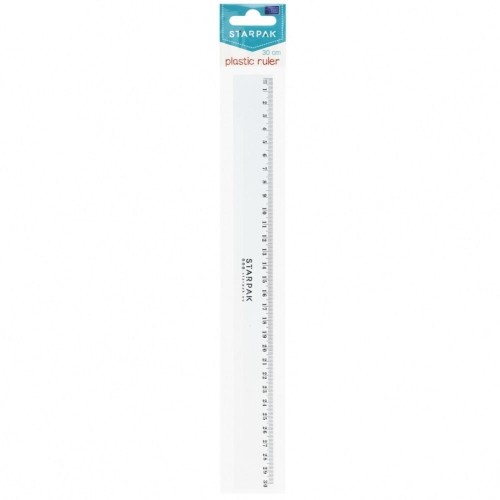 Linijka plastikowa 30cm, STARPAK