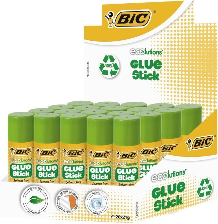 Klej ECOlutions Glue Stick 21g (20szt) BIC, BIC