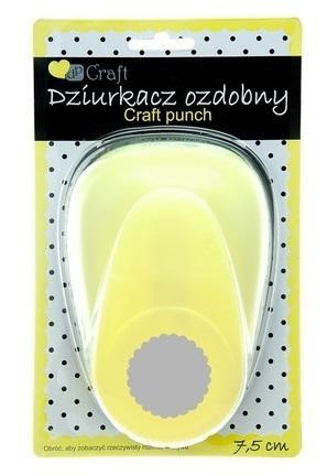 Dziurkacz ozdobny 7,5cm kółko z falbanką, Dalprint