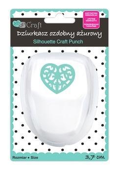 Dziurkacz ozdobny ażurowy 3,7cm serce, Dalprint