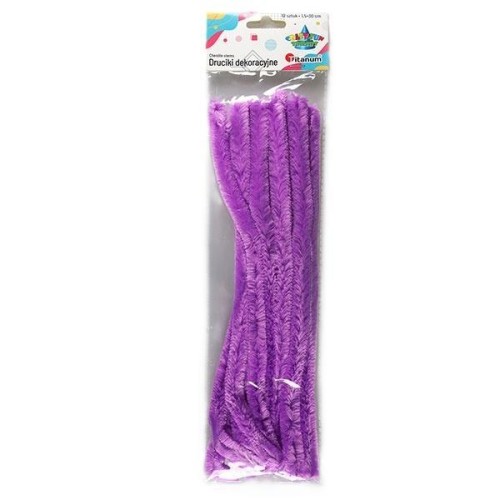 Druciki dekoracyjne 1,5x30cm 12szt purpurowe