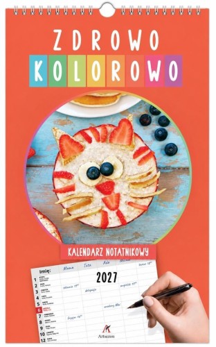 Kalendarz 2027 rodziny Zdrowo kolorowo