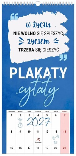 Kalendarz 2027 notatnikowy Plakaty-cytaty