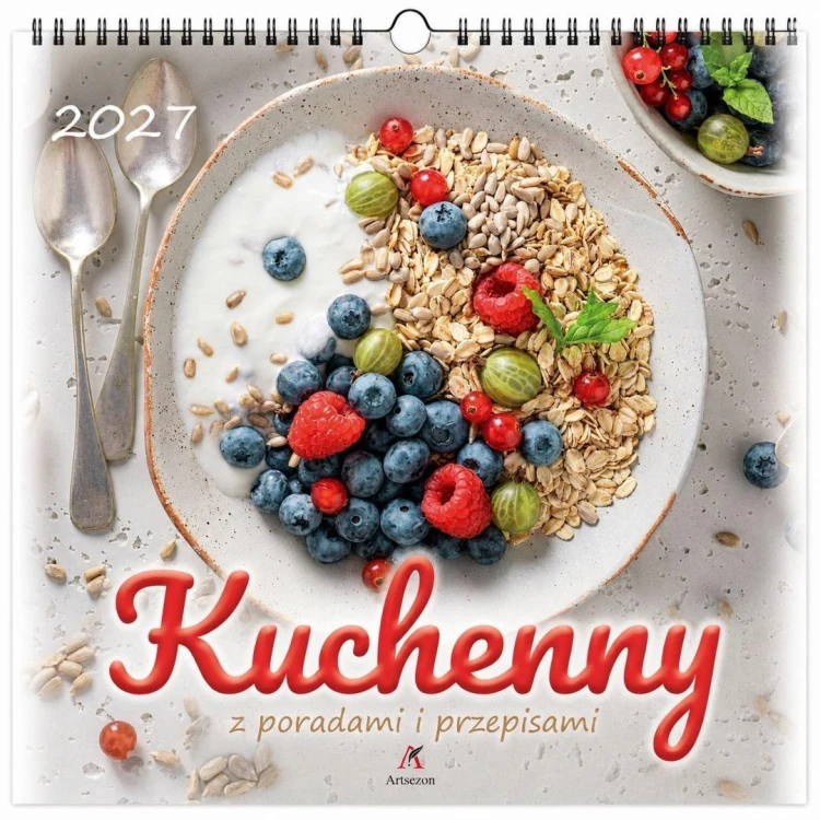 Kalendarz 2027 wieloplanszowy 33x33cm Kuchenny