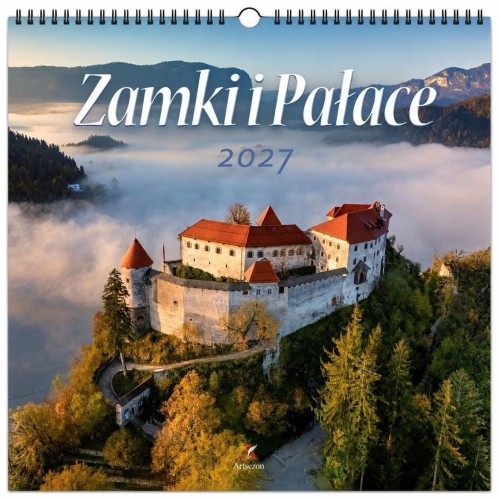 Kalendarz 2027 wieloplanszowy 33x33cm Zamki i...