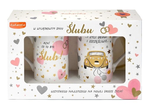 Kubek komplet Ślub, Kukartka