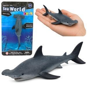 Ryba Rekin Młot gumowa rozciągliwa 17cm, Leantoys
