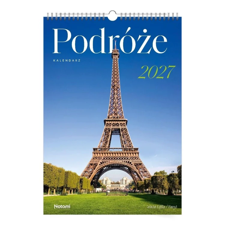 Kalendarz 2027 A3 ścienny Podróże
