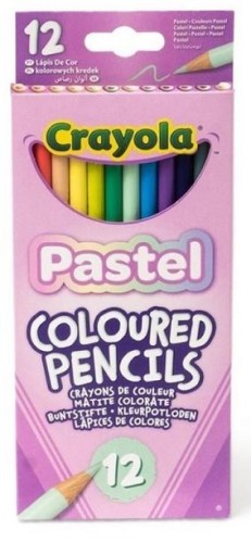 Kredki ołówkowe pastelowe 12szt, Crayola