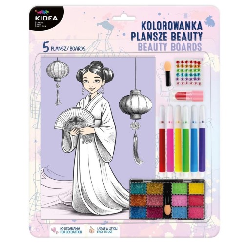 Kolorowanka plansze beauty Kidea KIDEA, DERFORM
