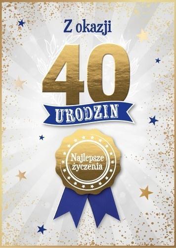 Karnet Urodzinowy 40