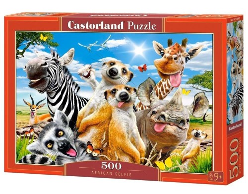 Puzzle 500 African selfie CASTOR, Castorland