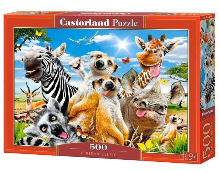 Puzzle 500 African selfie CASTOR, Castorland