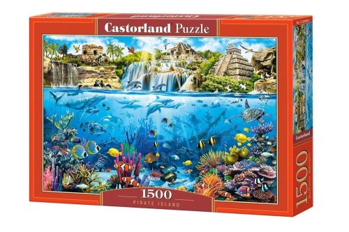 Puzzle 1500 Wyspa Piratów CASTOR, Castorland