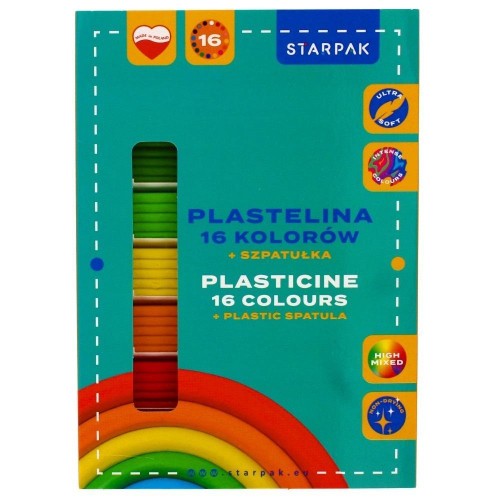 Plastelina 16 kolorów Na fali, STARPAK