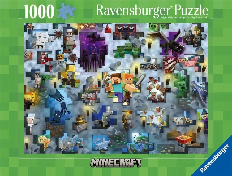 Puzzle 1000 Challenge. Minecraft, Ravensburger