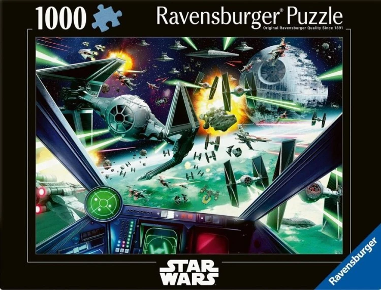 Puzzle 1000 Star Wars X-Wing Cockpit, Ravensburger