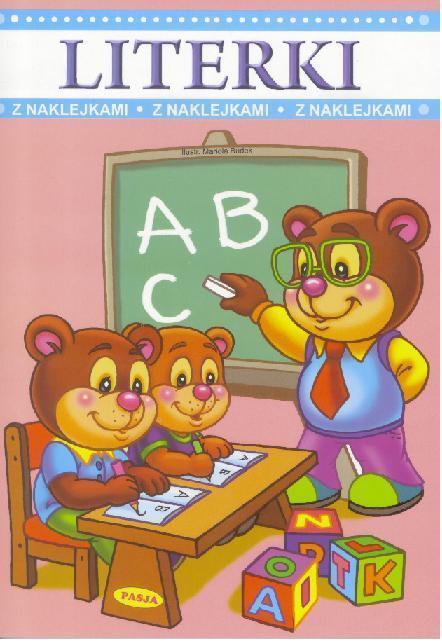 Literki z naklejkami, praca zbiorowa