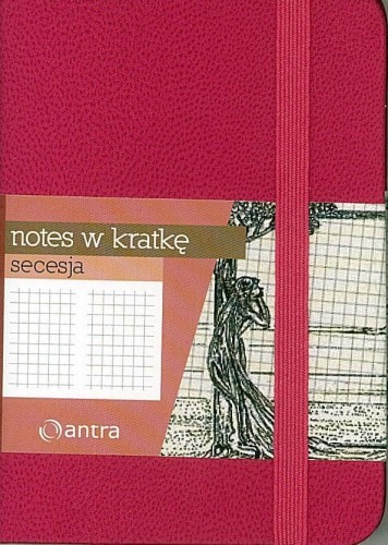 Notes A7 Kratka Secesja Różowy ANTRA, Antra