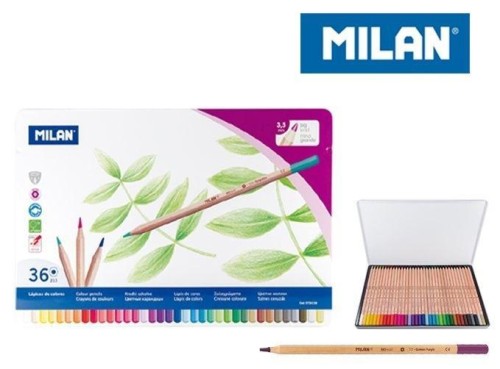 Kredki ołówkowe 36 kolorów MILAN, MILAN