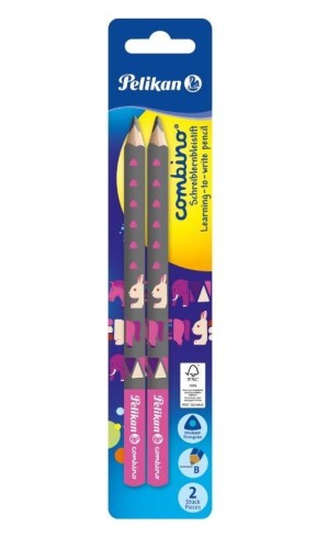 Ołówek Combino pink 2szt, PELIKAN
