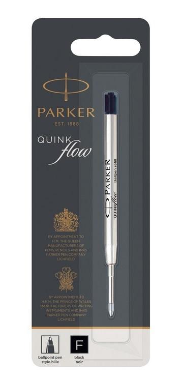 Wkład do długopisów Quinkflow czarny F, Parker
