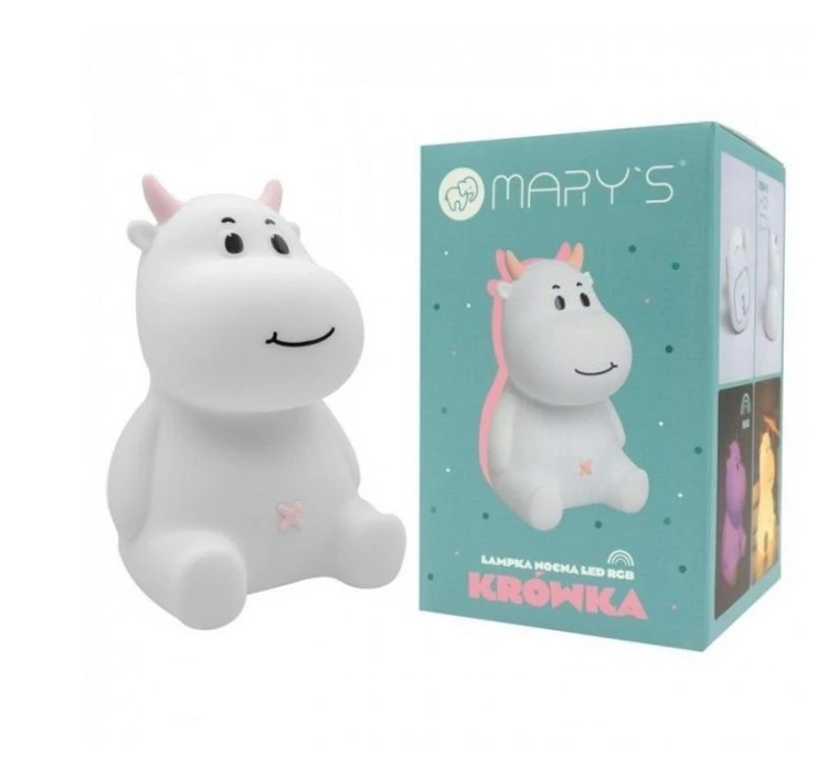 Lampka nocna LED krówka różowa, Mary's
