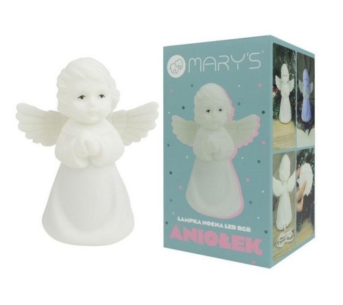 Lampka nocna LED RGB aniołek, Mary's