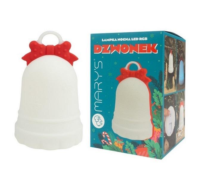 Lampka nocna LED RGB dzwonek, Mary's