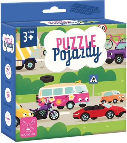 Puzzle Pojazdy 3+, Kangur