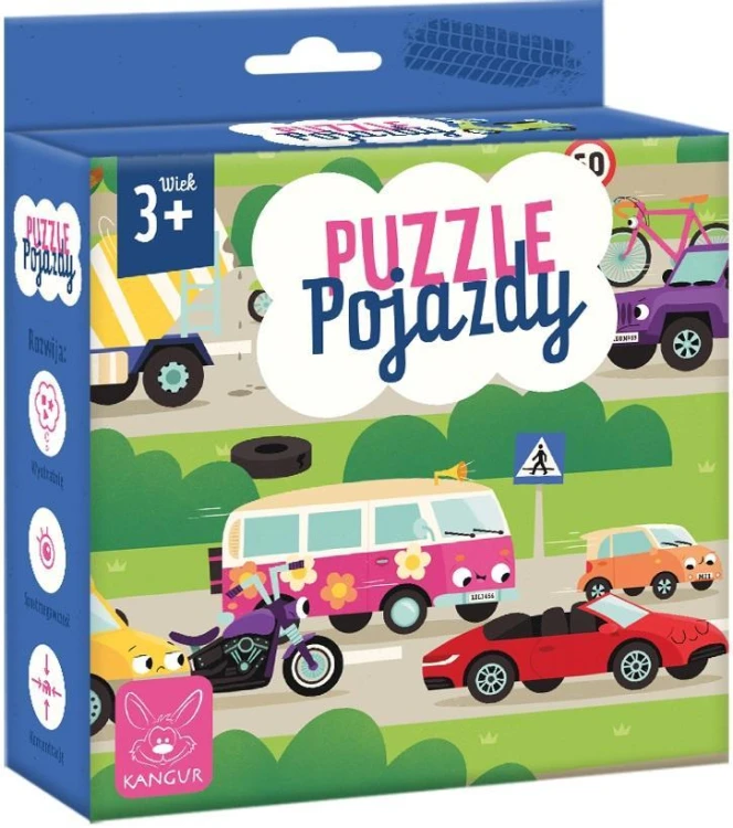 Puzzle Pojazdy 3+, Kangur