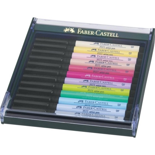 Pisaki Pitt Artist Pen pastel 12szt FABER CASTELL