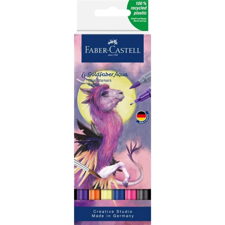 Pisak akwarelowy Goldfaber Aqua 6szt FABER CASTELL